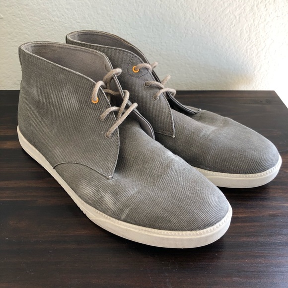 Clae Grey Strayhorn Textile Lace Up Shoes - 10 - Picture 3 of 8